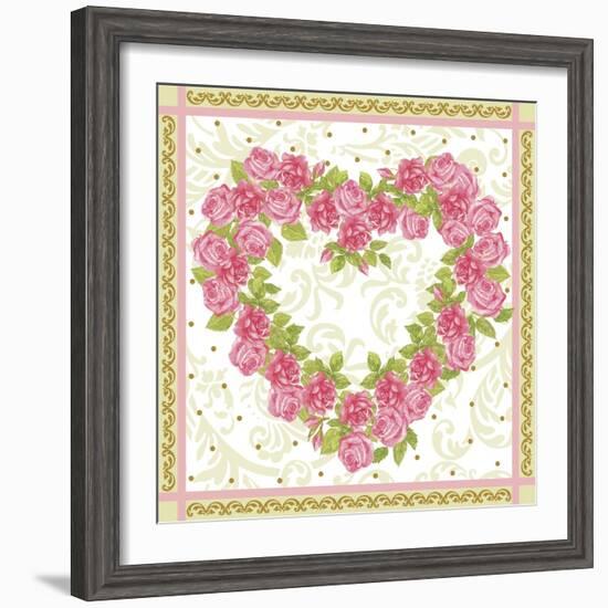 Heart of Roses-Maria Trad-Framed Giclee Print