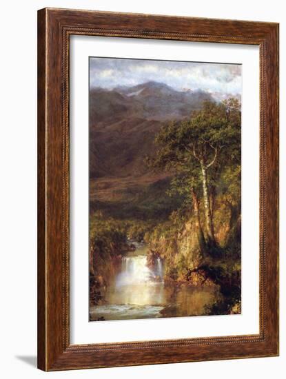 Heart of the Andes Detail-Frederic Edwin Church-Framed Art Print