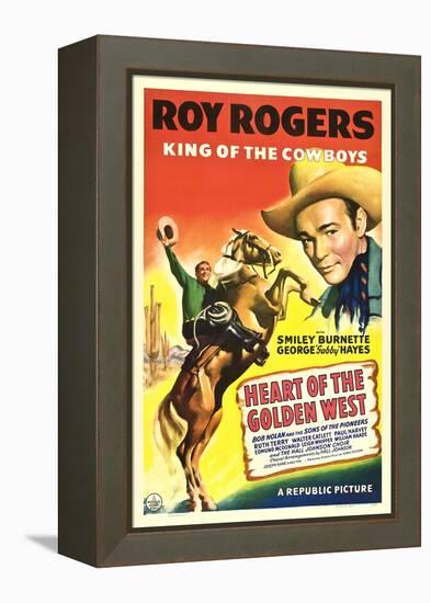 HEART OF THE GOLDEN WEST, Roy Rogers, 1942.-null-Framed Stretched Canvas