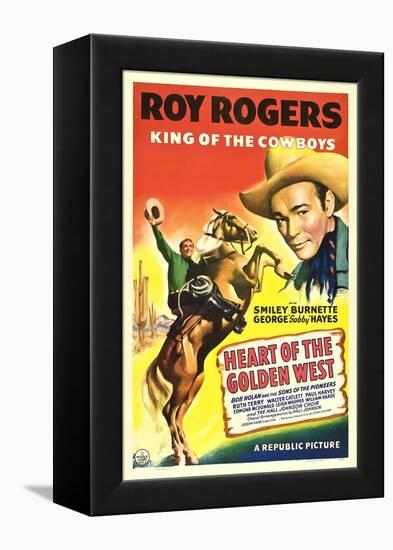 HEART OF THE GOLDEN WEST, Roy Rogers, 1942.-null-Framed Stretched Canvas