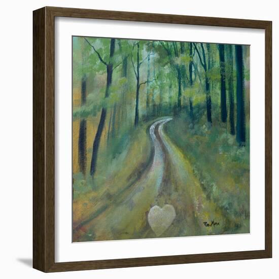 Heart on the Path-Robin Maria-Framed Art Print