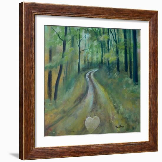 Heart on the Path-Robin Maria-Framed Art Print