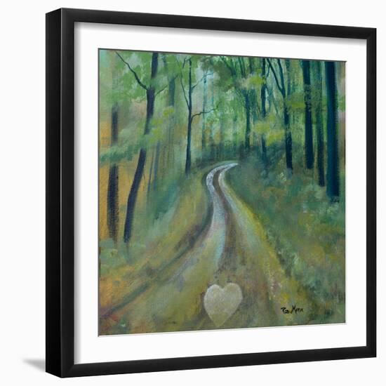 Heart on the Path-Robin Maria-Framed Art Print