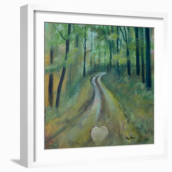 Heart on the Path-Robin Maria-Framed Art Print