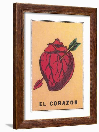 Heart Pierced by Arrow-null-Framed Art Print