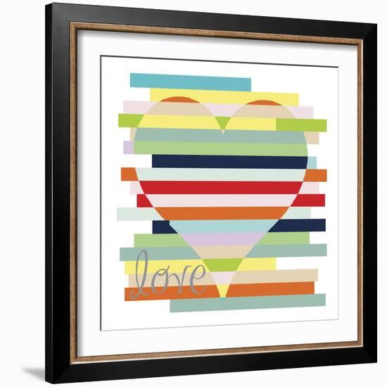 Heart Rainbow-Erin Clark-Framed Giclee Print