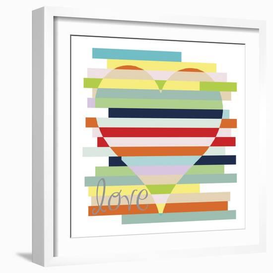 Heart Rainbow-Erin Clark-Framed Giclee Print