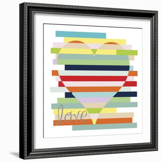 Heart Rainbow-Erin Clark-Framed Giclee Print