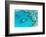 Heart reef in the Great Barrier Reef from above, Queensland, Australia.-Francesco Riccardo Iacomino-Framed Photographic Print