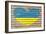 Heart Shape Flag of Ukraine on Brick Wall-vepar5-Framed Photographic Print