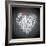 Heart Shape From Letters - Typographic Composition-feoris-Framed Art Print