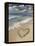 Heart-shape on a Beach-Tony Craddock-Framed Premier Image Canvas