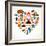 Heart Shape With Germany Icons-Marish-Framed Art Print