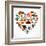 Heart Shape With Germany Icons-Marish-Framed Art Print