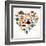 Heart Shape With Germany Icons-Marish-Framed Art Print