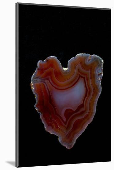 Heart Shaped Banded Agate, Quartzsite, AZ-Darrell Gulin-Mounted Photographic Print