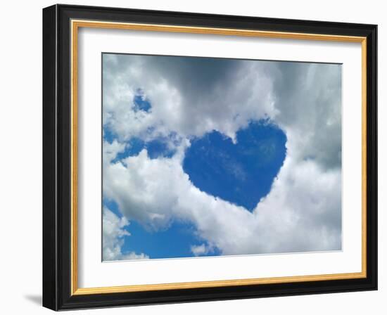 Heart-shaped Cloud Formation-Detlev Van Ravenswaay-Framed Photographic Print