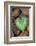 Heart-shaped leaf of Alpine Cyclamen, Croatia-Alex Hyde-Framed Photographic Print