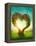 Heart Shaped Tree in the Meadow-egal-Framed Premier Image Canvas