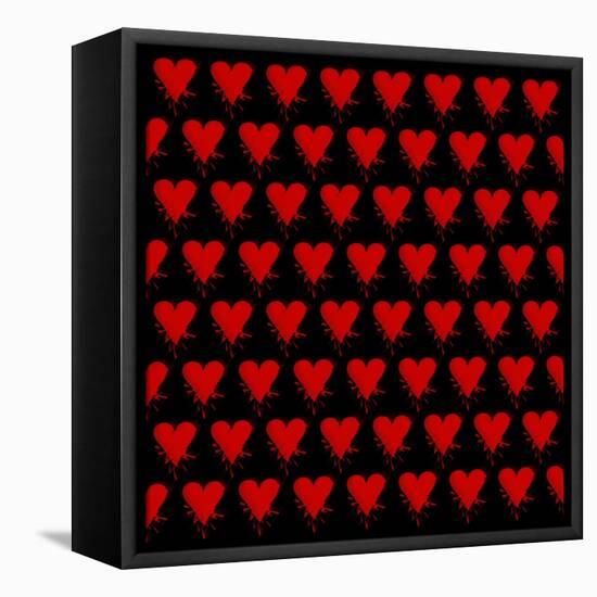 Heart Splatter-Roseanne Jones-Framed Premier Image Canvas