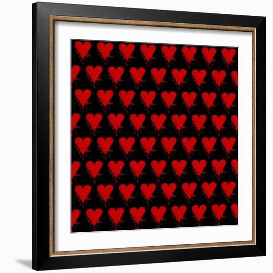 Heart Splatter-Roseanne Jones-Framed Giclee Print