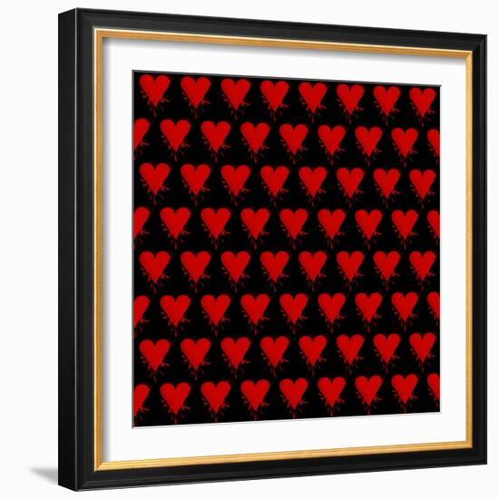 Heart Splatter-Roseanne Jones-Framed Giclee Print