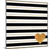 Heart Stripes-Sd Graphics Studio-Mounted Art Print