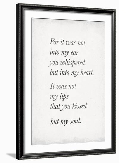 Heart Whispers-The Vintage Collection-Framed Giclee Print