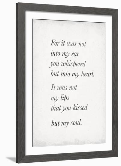 Heart Whispers-The Vintage Collection-Framed Giclee Print