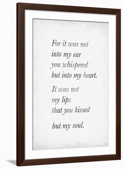 Heart Whispers-The Vintage Collection-Framed Giclee Print