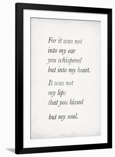 Heart Whispers-The Vintage Collection-Framed Giclee Print