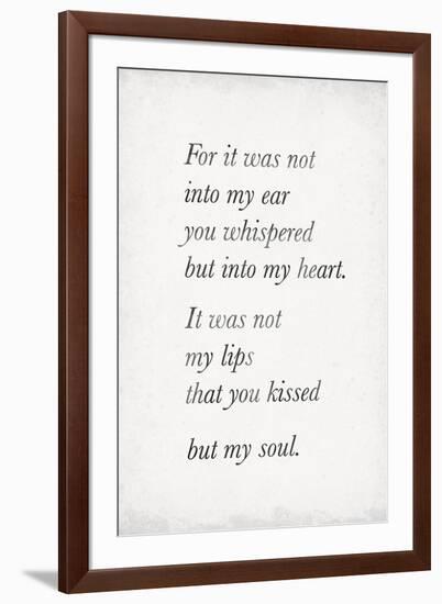 Heart Whispers-The Vintage Collection-Framed Giclee Print