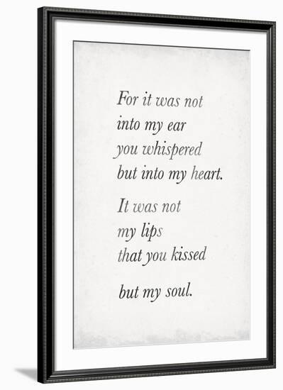 Heart Whispers-The Vintage Collection-Framed Giclee Print