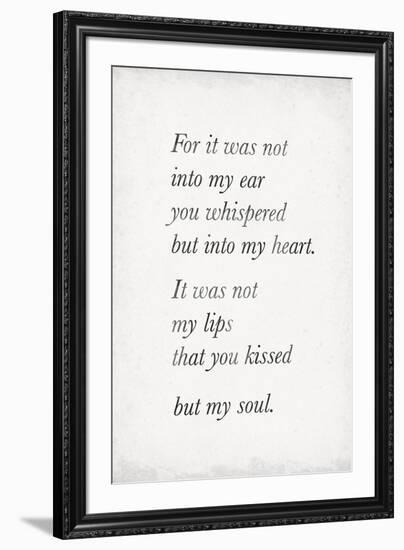 Heart Whispers-The Vintage Collection-Framed Giclee Print