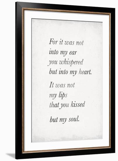 Heart Whispers-The Vintage Collection-Framed Giclee Print