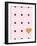 Heart White and Black Dots on Pink-Sd Graphics Studio-Framed Art Print