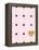 Heart White and Black Dots on Pink-Sd Graphics Studio-Framed Stretched Canvas