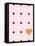 Heart White and Black Dots on Pink-Sd Graphics Studio-Framed Stretched Canvas