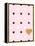 Heart White and Black Dots on Pink-Sd Graphics Studio-Framed Stretched Canvas