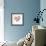 Heart With India Icons-Marish-Framed Art Print displayed on a wall