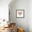 Heart With India Icons-Marish-Framed Art Print displayed on a wall