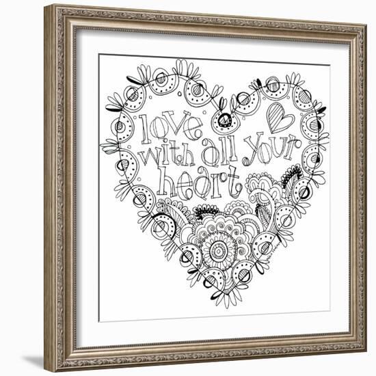 Heart-Robbin Rawlings-Framed Art Print