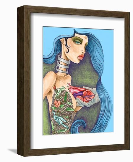 Heart-Jami Goddess-Framed Art Print