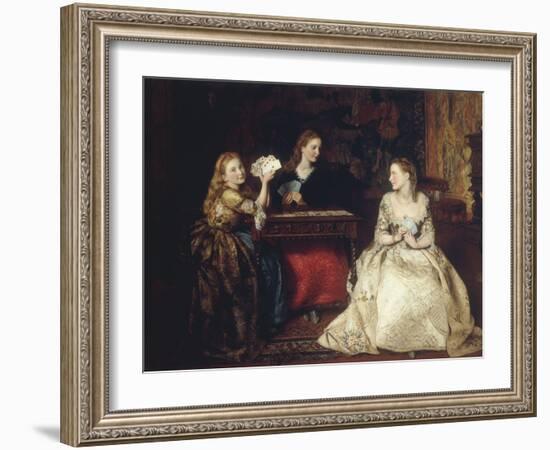 Hearts are Trumps, 1866-James Archer-Framed Giclee Print