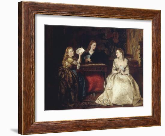 Hearts are Trumps, 1866-James Archer-Framed Giclee Print