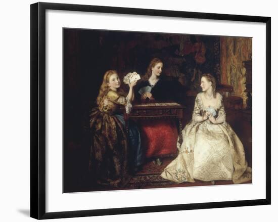 Hearts are Trumps, 1866-James Archer-Framed Giclee Print