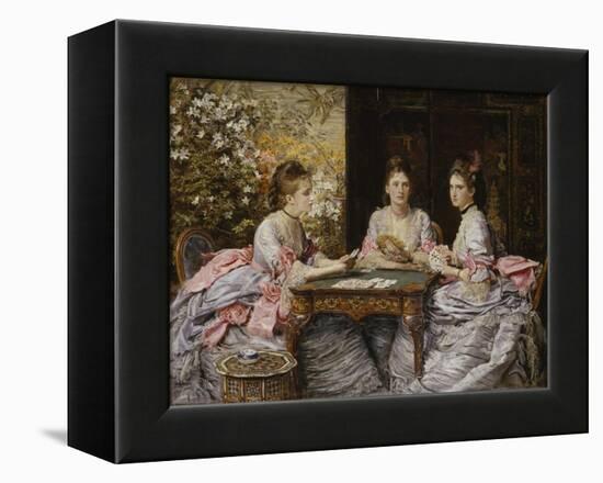 Hearts are Trumps-John Everett Millais-Framed Premier Image Canvas