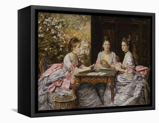 Hearts are Trumps-John Everett Millais-Framed Premier Image Canvas