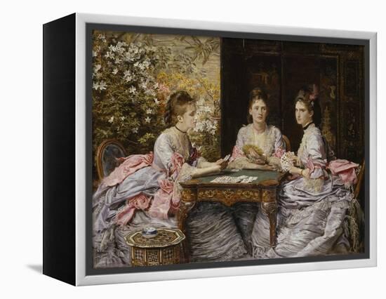 Hearts are Trumps-John Everett Millais-Framed Premier Image Canvas