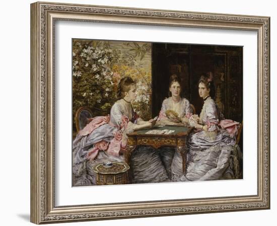 Hearts are Trumps-John Everett Millais-Framed Giclee Print